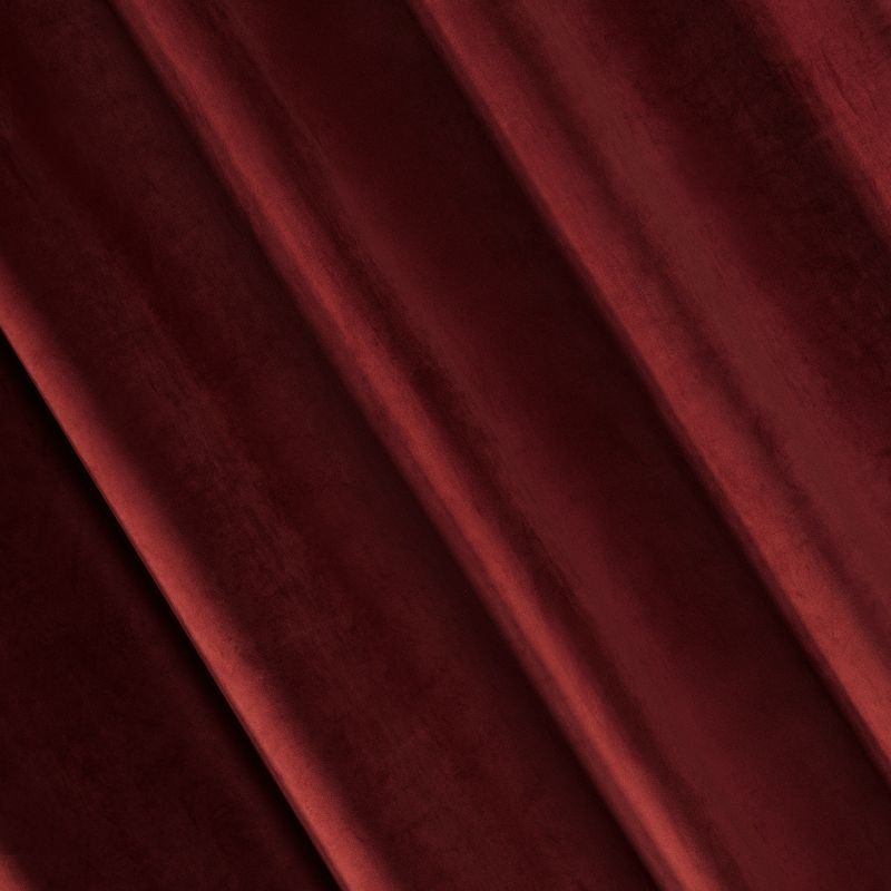 ZASŁONA welwet welur velvet kółka 140X250 BORDOWA