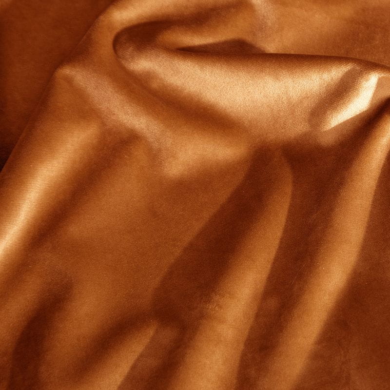 ZASŁONA welwet welur velvet kółka 140X250 RUDA