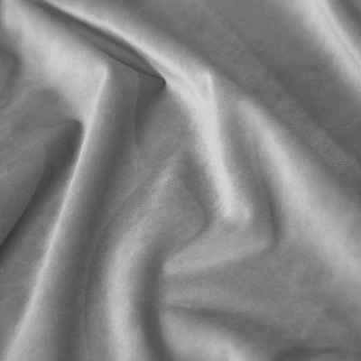 ZASŁONA welwet welur velvet kółka 140X250 SZARA