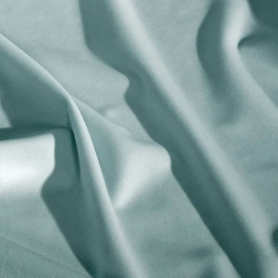 ZASŁONA welwet welur velvet kółka 140X250 TURKUSOWA