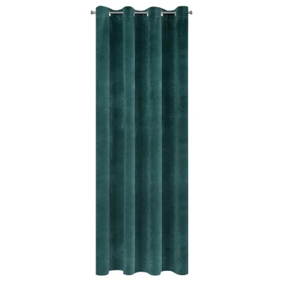 ZASŁONA welwet welur velvet kółka 140X250 zielona