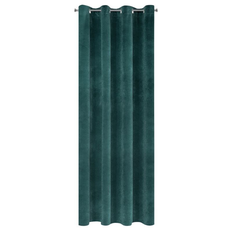 ZASŁONA welwet welur velvet kółka 140X250 zielona
