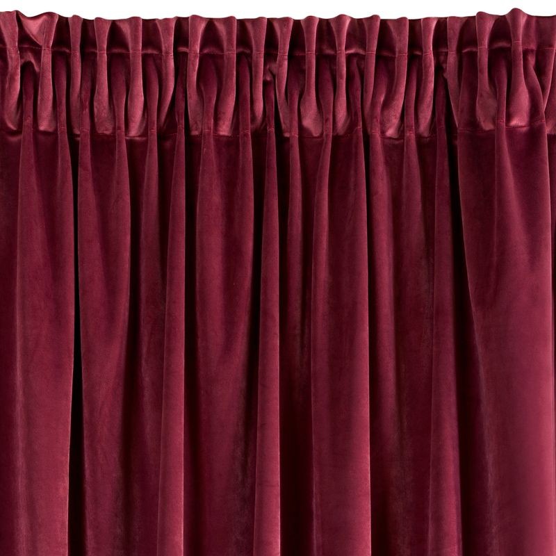 ZASŁONA welwet welur velvet TAŚMA 140X270 BORDOWA