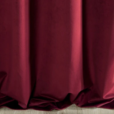ZASŁONA welwet welur velvet TAŚMA 140X270 BORDOWA