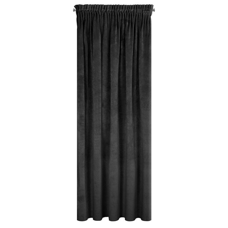 ZASŁONA welwet welur velvet TAŚMA 140X270 CZARNA