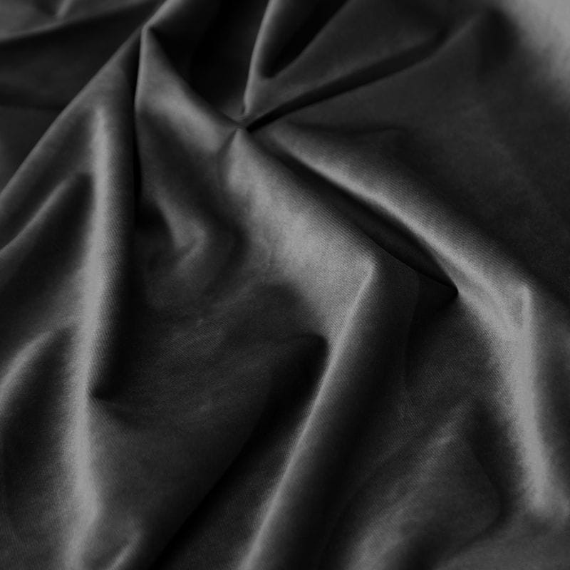ZASŁONA welwet welur velvet TAŚMA 140X270 CZARNA