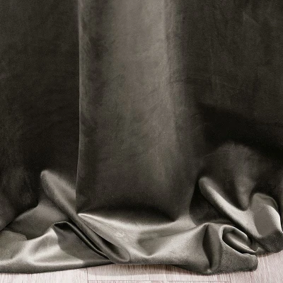 ZASŁONA welwet welur velvet TAŚMA 140X270 GRAFITOWA