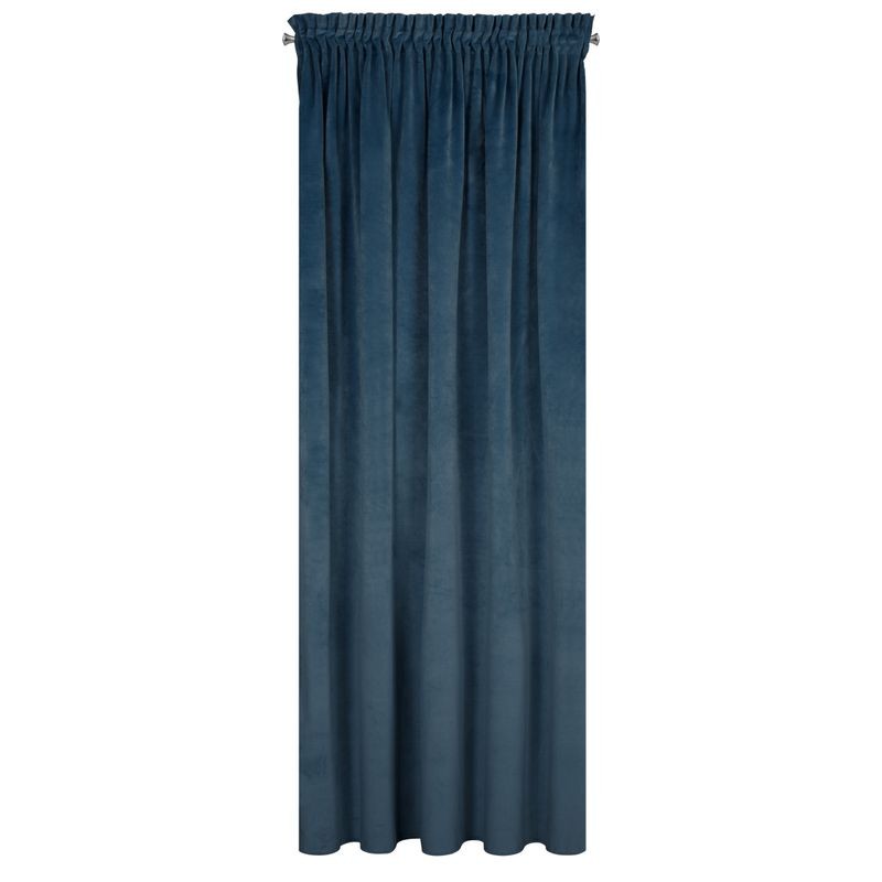 ZASŁONA welwet welur velvet TAŚMA 140X270 GRANATOWA