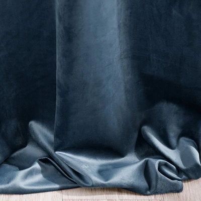 ZASŁONA welwet welur velvet TAŚMA 140X270 GRANATOWA