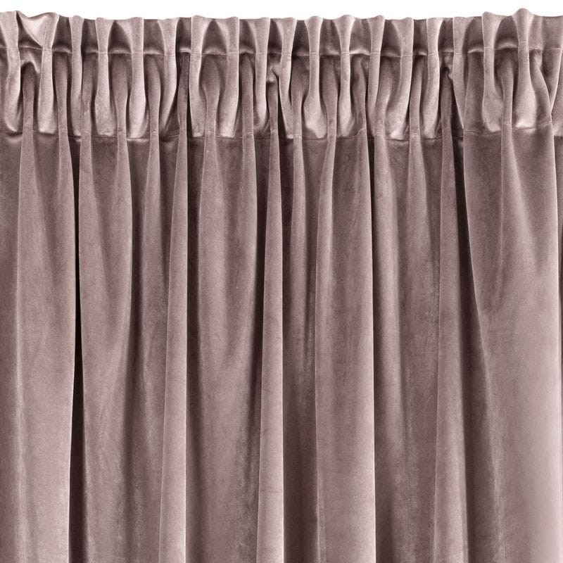 ZASŁONA welwet welur velvet TAŚMA 140X270 PUDROWA