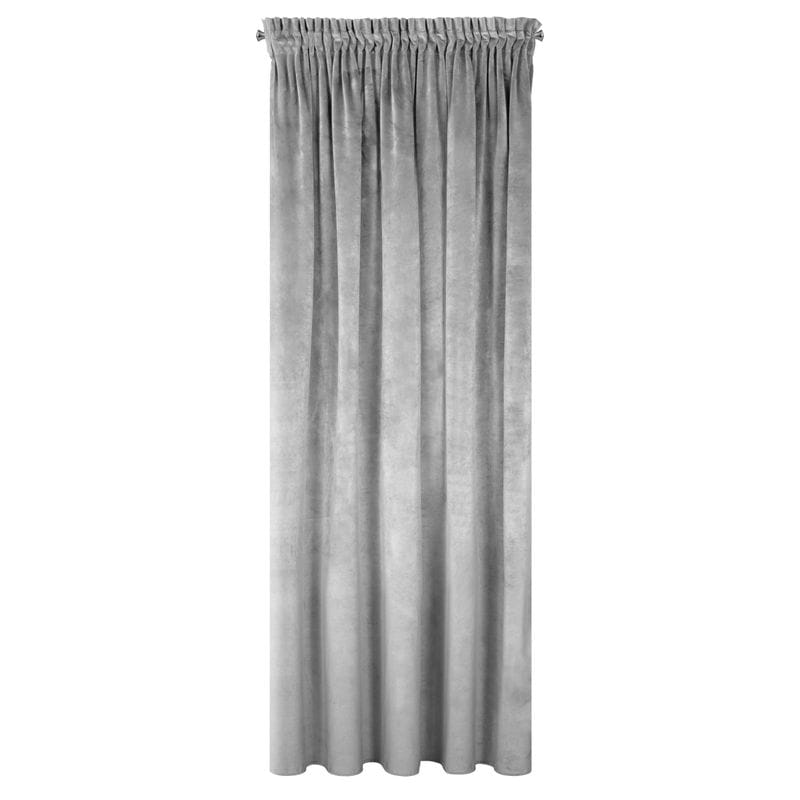 ZASŁONA welwet welur velvet TAŚMA 140X270 SZARA