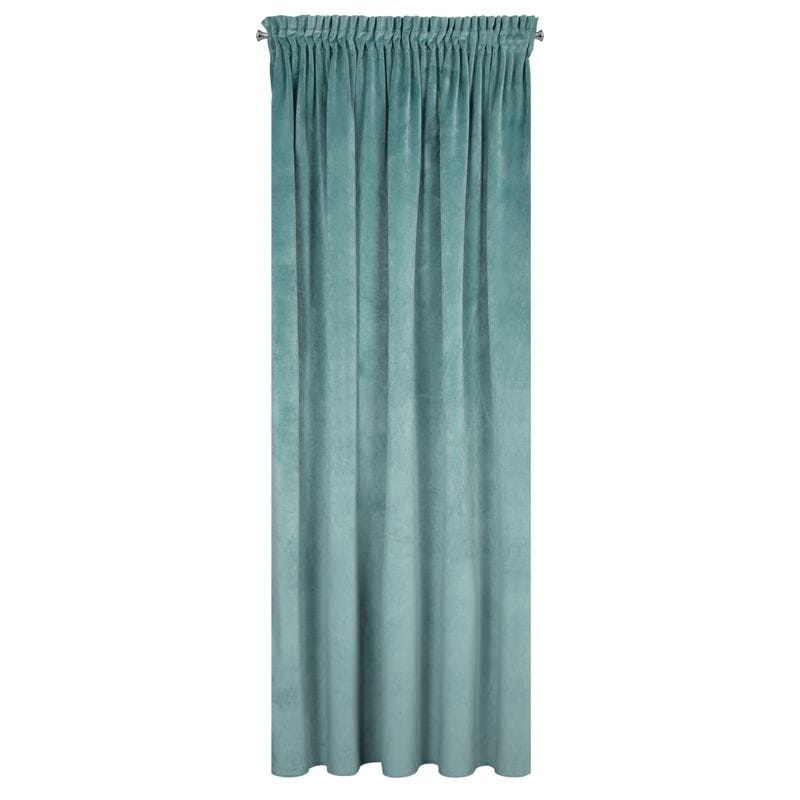 ZASŁONA welwet welur velvet TAŚMA 140X270 TURKUSOWA