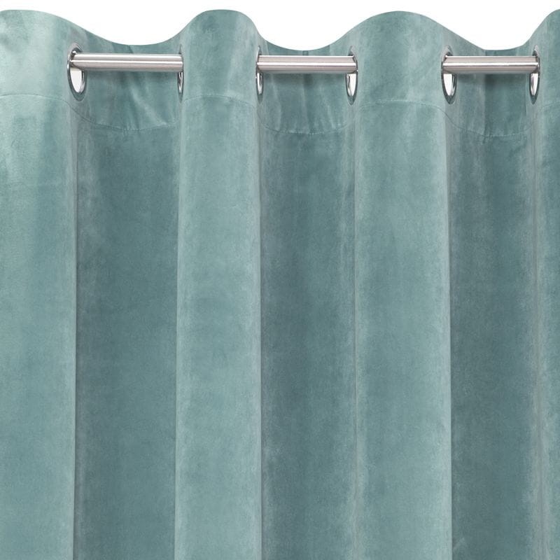 ZASŁONA welwet welur velvet TAŚMA 140X270 TURKUSOWA