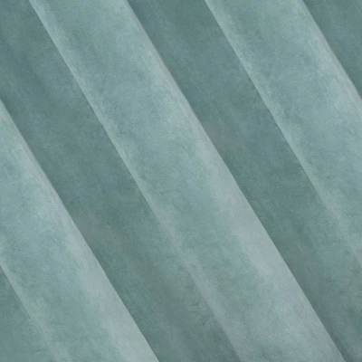 ZASŁONA welwet welur velvet TAŚMA 140X270 TURKUSOWA