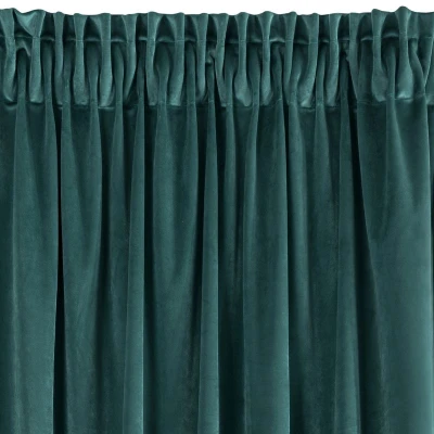 ZASŁONA welwet welur velvet TAŚMA 140X270 ZIELONA