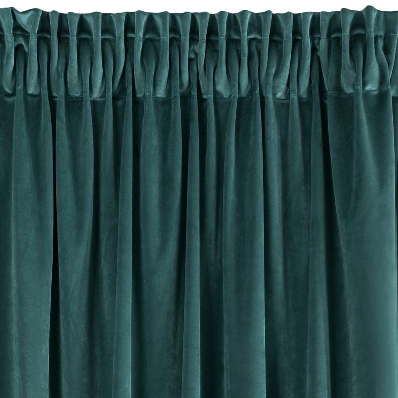 ZASŁONA welwet welur velvet TAŚMA 140X270 ZIELONA