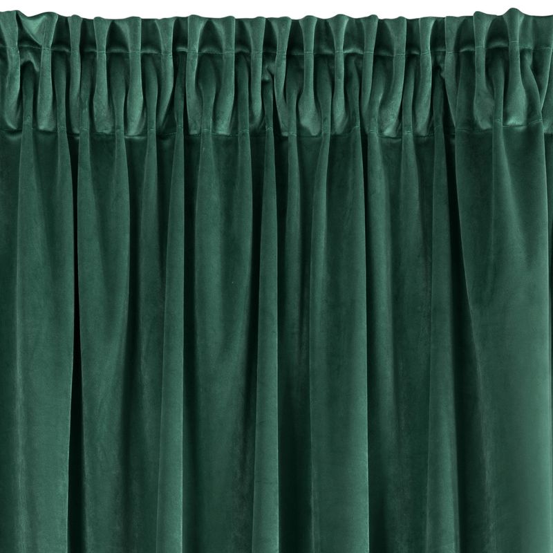 ZASŁONA welwet welur velvet TAŚMA 140X270 ZIELONA