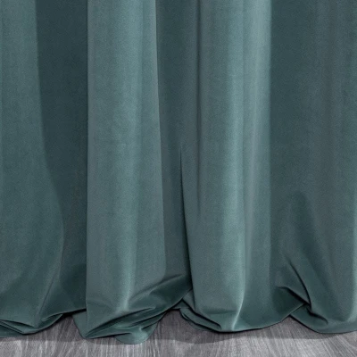 MATOWA ZASŁONA VELVET TAŚMA 140X270 CM NIEBIESKI