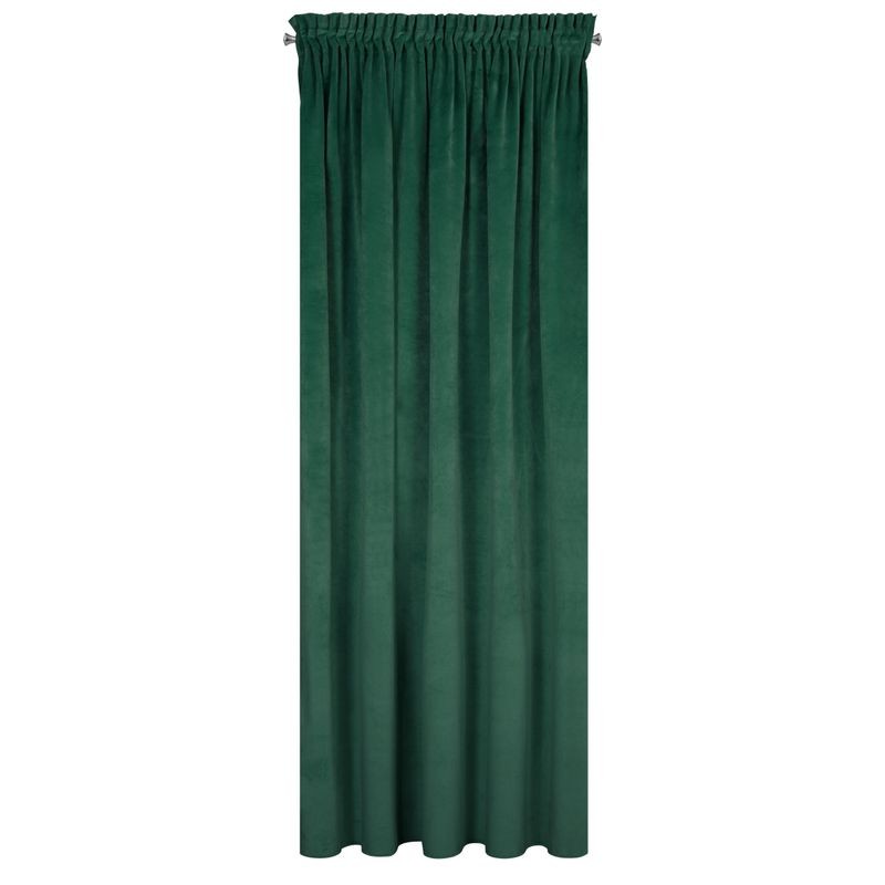 ZASŁONA WELUR VELVET NA TAŚMIE 140X300 ZIELONA