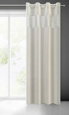 ZASŁONA przeltyki cekiny błyszcząca 140X250 SREBRNA