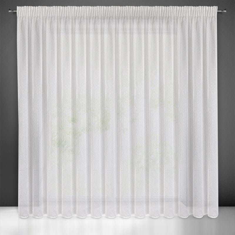 FIRANA FIRANKA ROMBY NA TAŚMIE 400X250 CM BIAŁA
