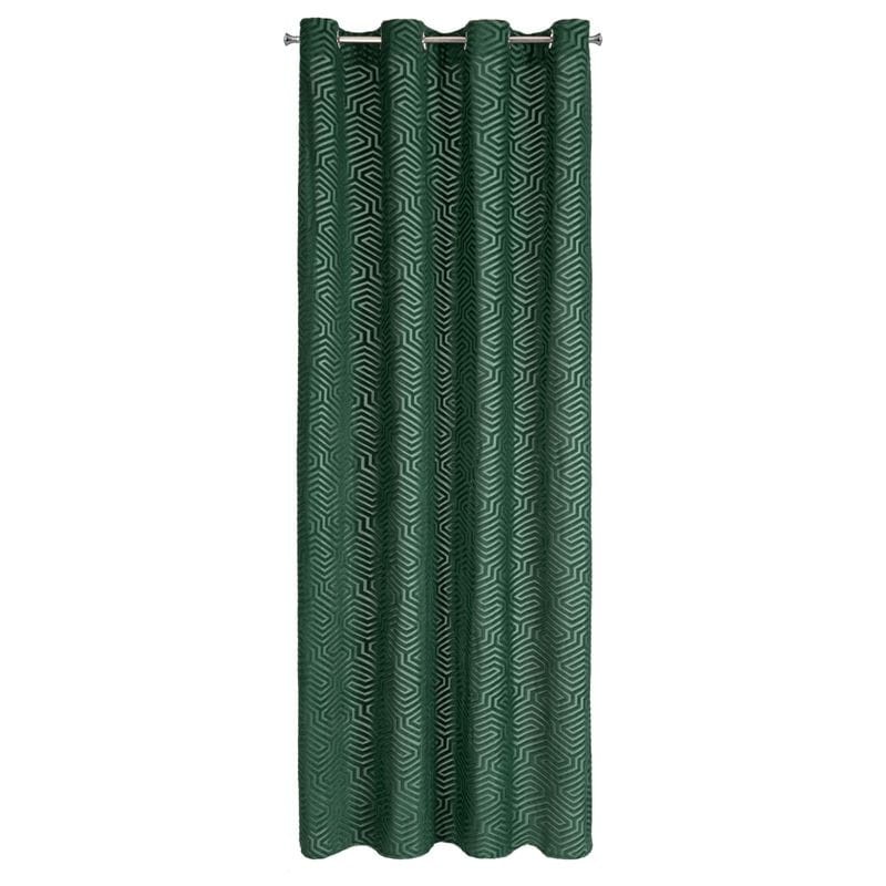 ZASŁONA WELUR VELVET PRZELOTKI 140X250 ZIELONA