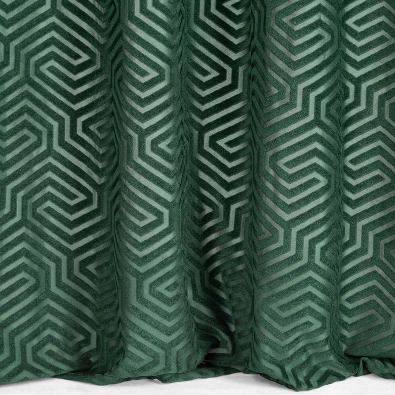 ZASŁONA WELUR VELVET PRZELOTKI 140X250 ZIELONA