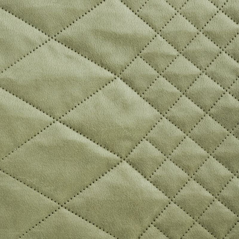 NARZUTA VELVET WELUR PIKOWANA 220X240 JASNOZIELONA