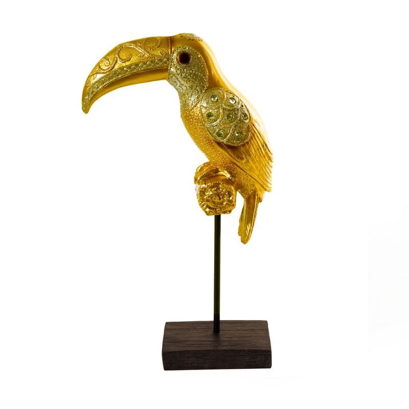 FIGURKA DEKORACYJNA FEMI 23X12X40 CM ZŁOTY