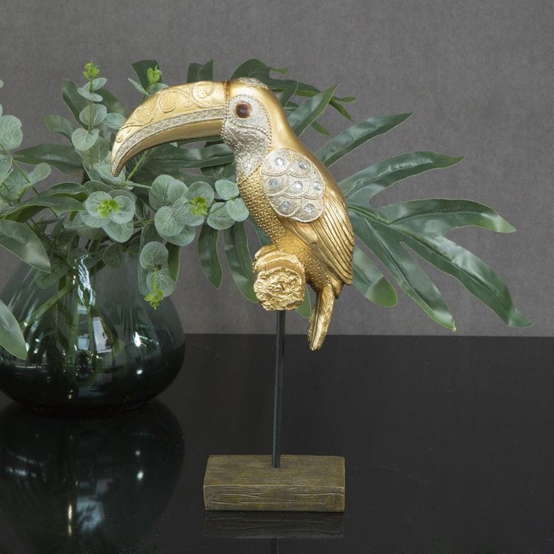 FIGURKA DEKORACYJNA FEMI 23X12X40 CM ZŁOTY