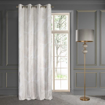ZASŁONA 140x250 BIAŁA WELUR VELVET PRZELOTKI