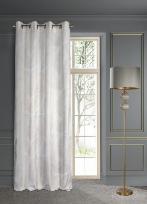 ZASŁONA 140x250 BIAŁA WELUR VELVET PRZELOTKI
