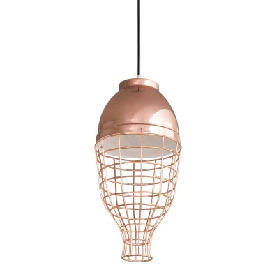 LAMPA SUFITOWA LUCY MIEDZIANY EUROFIRANY 20x21cm