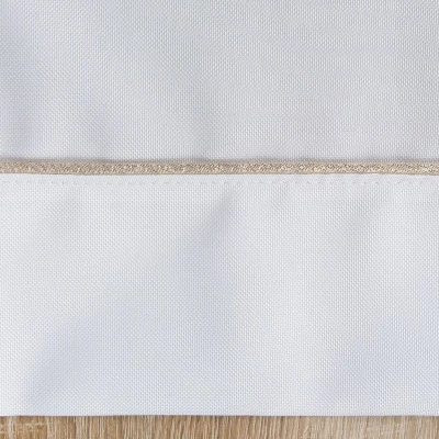 ELEGANCKI OBRUS ZŁOTA LAMÓWKA 145 X 280 CM BIAŁY