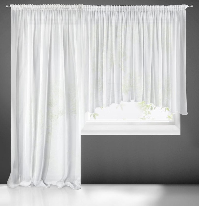 ZESTAW FIRANY NA OKNO BALKONOWE 400x145 200x245 cm