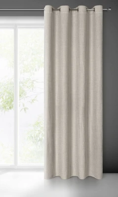 ZASŁONA NA PRZELOTKACH OZDOBNY SPLOT 140X250 SZARA