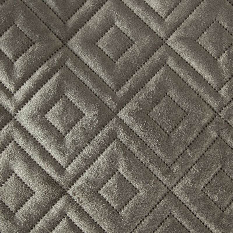 NARZUTA KAPA ROMBY WELUR VELVET 220X240 CM BEŻOWA