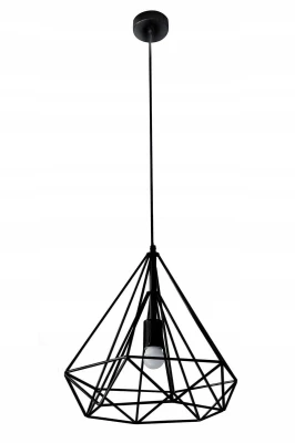 OZDOBNA LAMPA SUFITOWA 36X62 CM SREBRNA