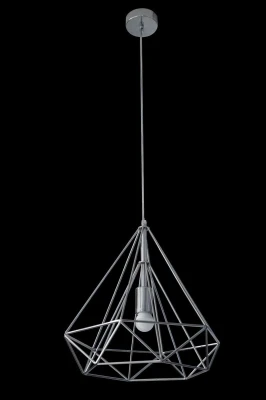 OZDOBNA LAMPA SUFITOWA 36X62 CM SREBRNA