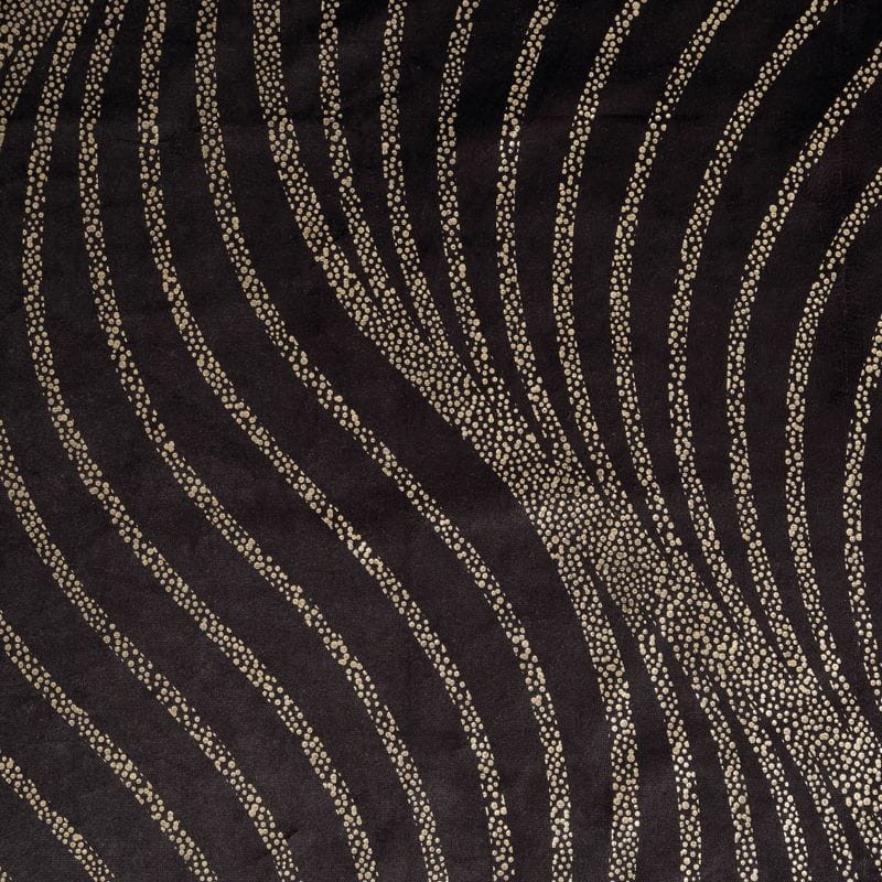 ZASŁONA 140X270 NA TAŚMIE WELUR VELVET CZARNA