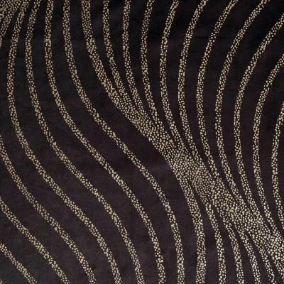 ZASŁONA 140X270 NA TAŚMIE WELUR VELVET CZARNA