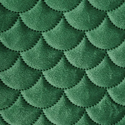 NARZUTA KAPA PIKOWANA WELUROWA 230X260 CM ZIELONA
