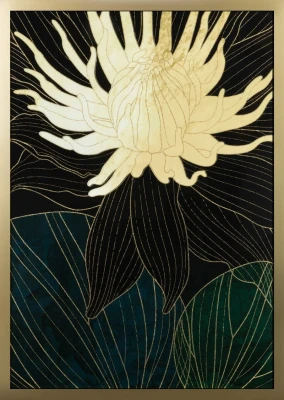 NOWOCZESNY OBRAZ Z NADRUKIEM KWIAT 53X73 CM