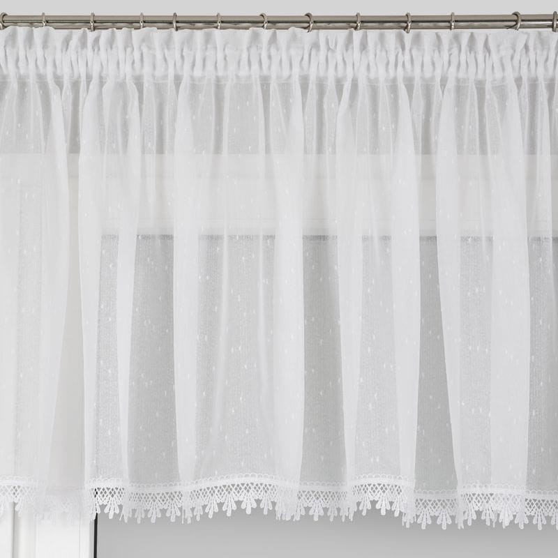 FIRANA GOTOWA 400X65 CM 400X35 CM BIAŁA