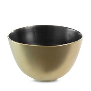 MISA MISKA OZDOBNA NACZYNIE 30X18 CM CZARNA ZŁOTA