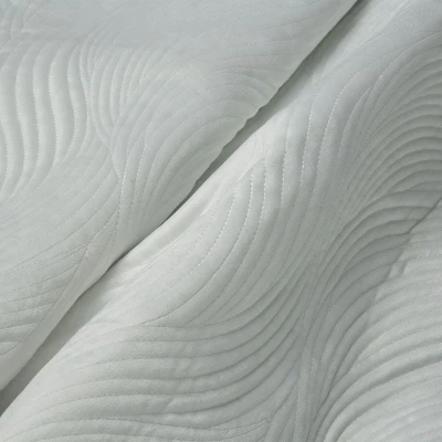 KOC NARZUTA WELUR VELVET FALE 170X210 CM BIAŁY