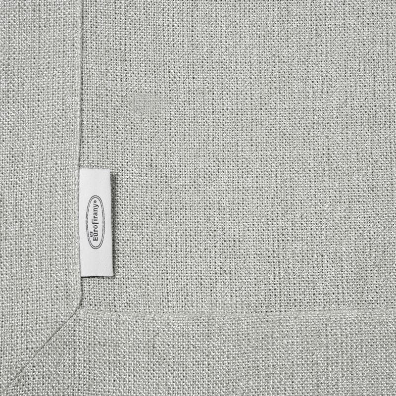 OBRUS BAWEŁNA Z SZEROKĄ LISTWĄ 145X350 JASNOSZARY