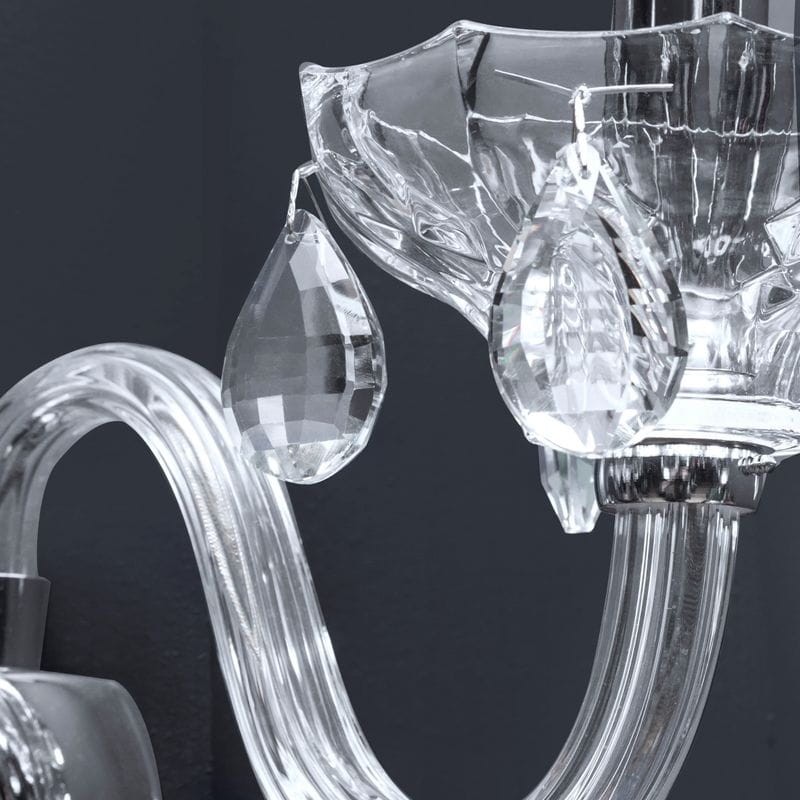 lampa żyrandol glamour 42X23 CM SREBRNY