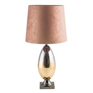 Lampa stojąca Kayla 38x75 cm, ceglany welwet, E27 max 60W