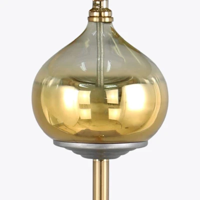 LAMPA DEKORACYJNA TURKUSOWA WYSOKA STOJĄCA 157cm